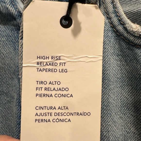 Light Blue Relaxed Straight Jeans - Picture 2 of 4